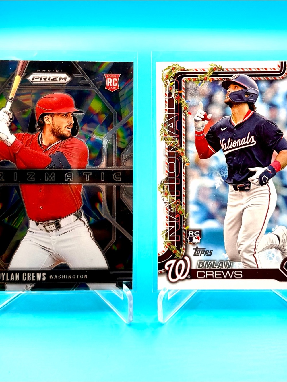 🔥Dylan Crews Rookie Lot! 🔥Panini Prizmactic Rookie + Topps Holiday Rookie! 🤩